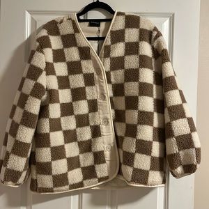 Miou Muse - Checkered Oversized Jacket